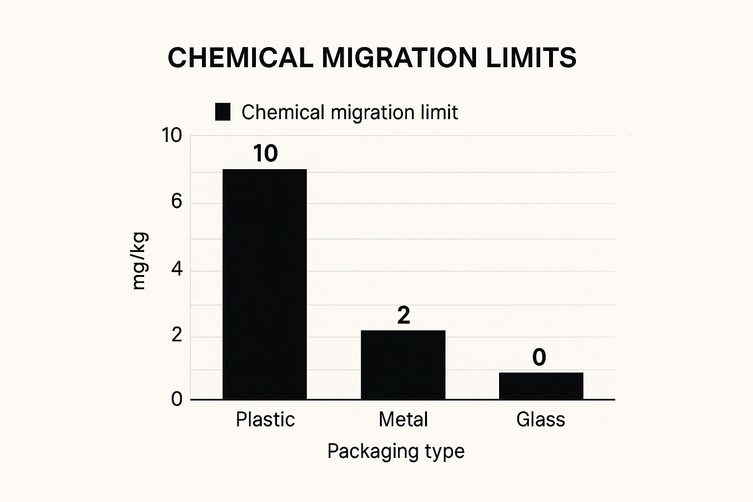 Infographic about food packaging safety