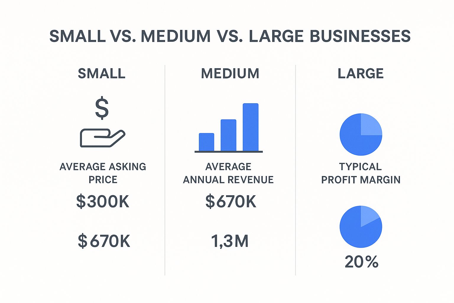 Infographic about steps to buying a business