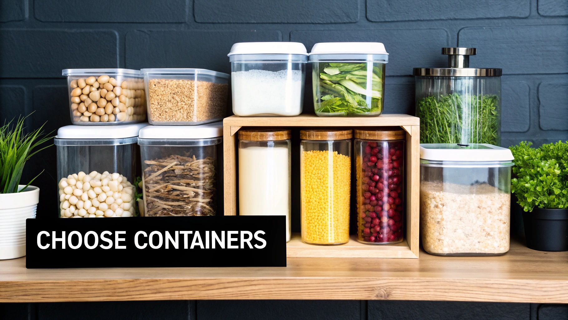 A slice of cheesecake on a white plate in a refrigerator.