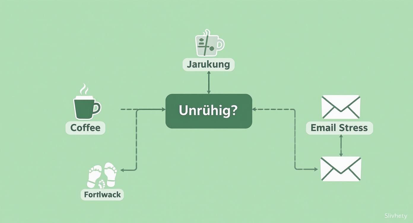 Infographic about innere ruhe finden