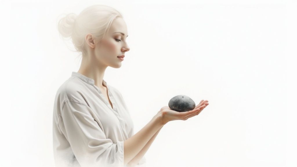 Ein leuchtturm steht stark gegen stürmische wellen.