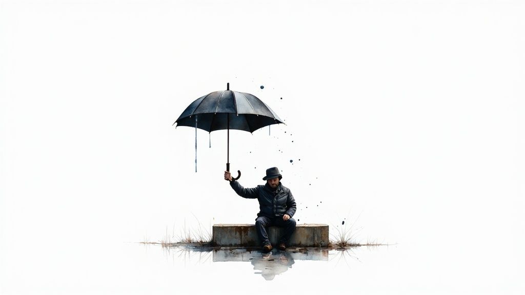 Wie verarbeite ich eine trennung und finde zu dir zurück Eine frau praktiziert yoga auf einer matte am fenster bei sonnenaufgang, was ruhe, selbstfürsorge und einen neuanfang symbolisiert.