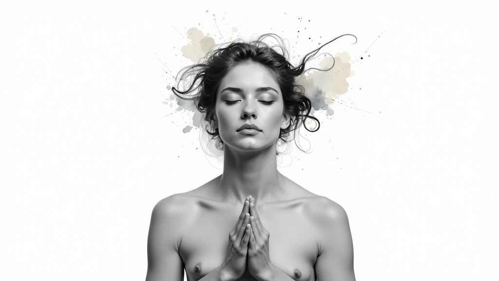 Wie gehe ich mit einem narzissten um? Dein weg zu klarheit und innerer stärke Eine frau sitzt ruhig auf einem stein am wasser, symbolisiert innere stärke und emotionale distanz.