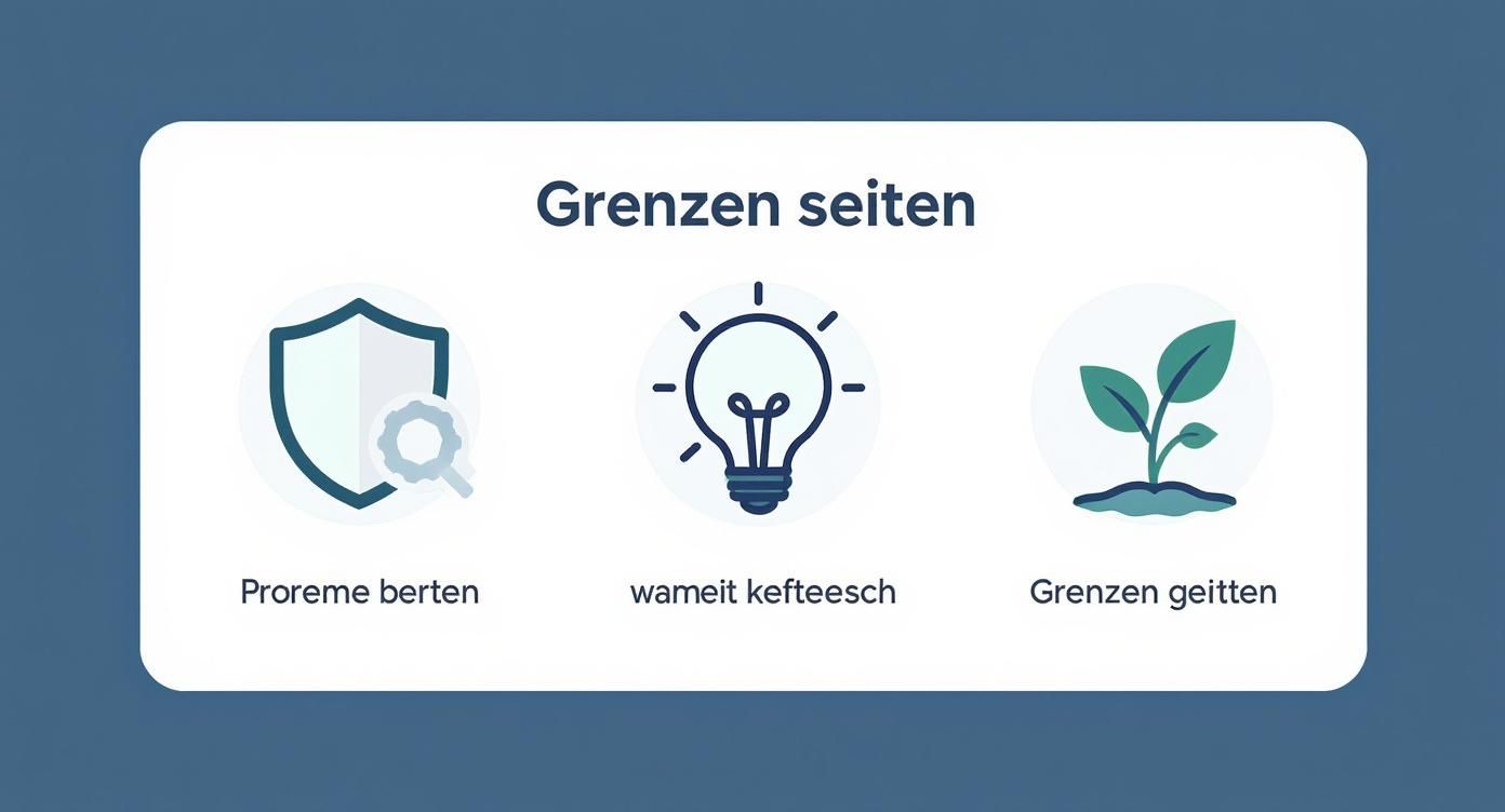 Infographic about grenzen setzen lernen