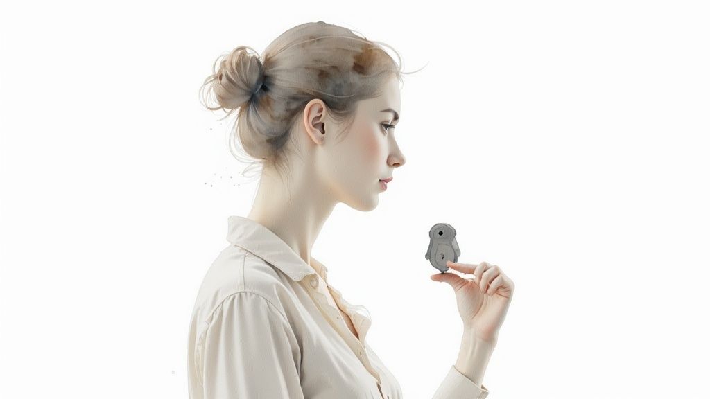 Energievampire erkennen und deine eigene kraft schützen Eine frau praktiziert yoga auf einer matte am strand bei sonnenuntergang und zeigt damit selbstfürsorge und inneren frieden.