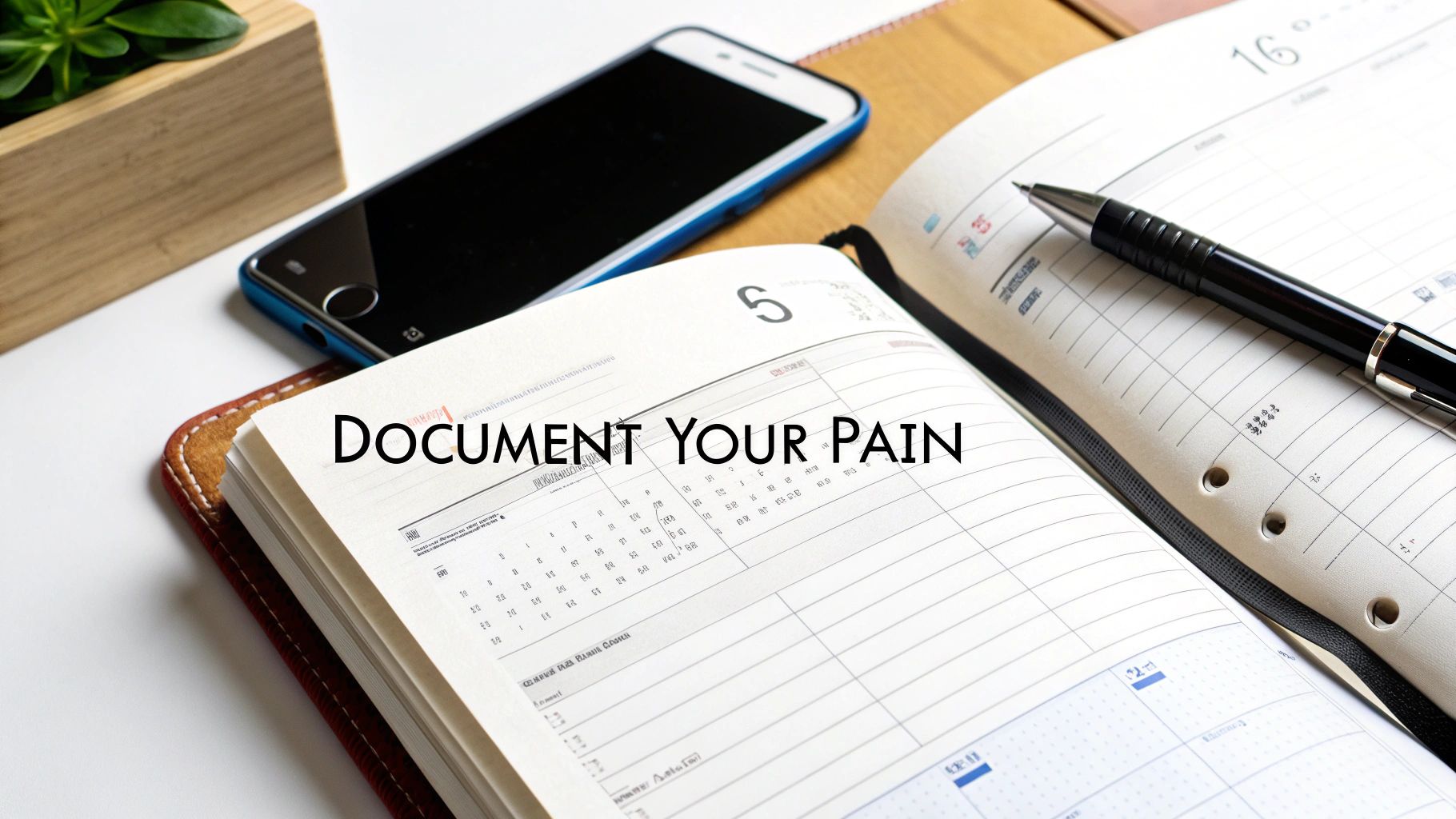 A person writing in a journal with a pen, capturing thoughts and experiences.