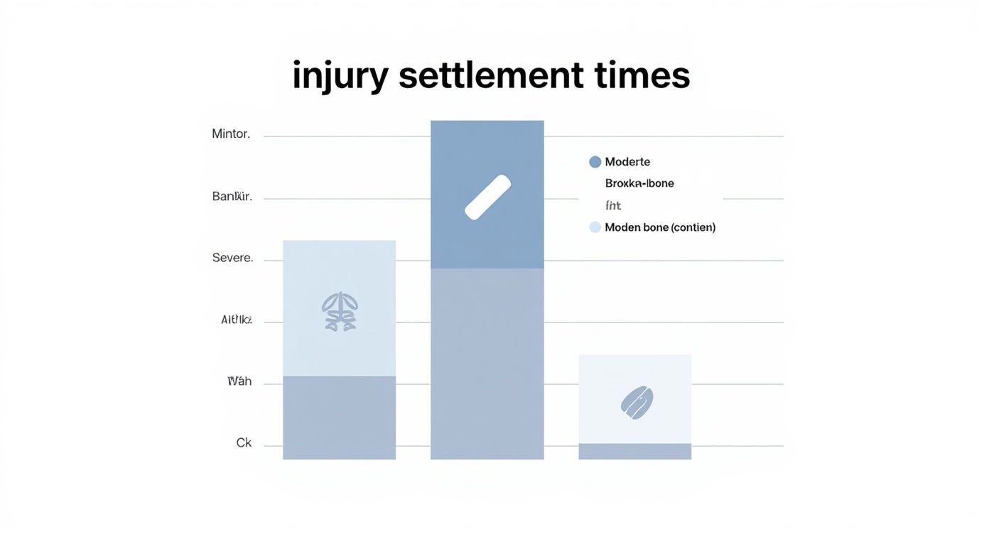 Infographic about how long does personal injury settlement take