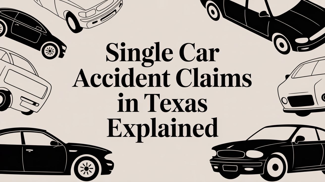 Single Car Accident Claims in Texas Explained