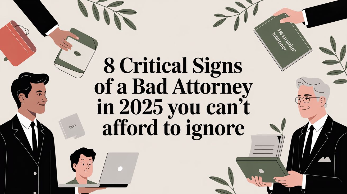 8 Critical Signs of a Bad Attorney in 2025 You Can’t Afford to Ignore