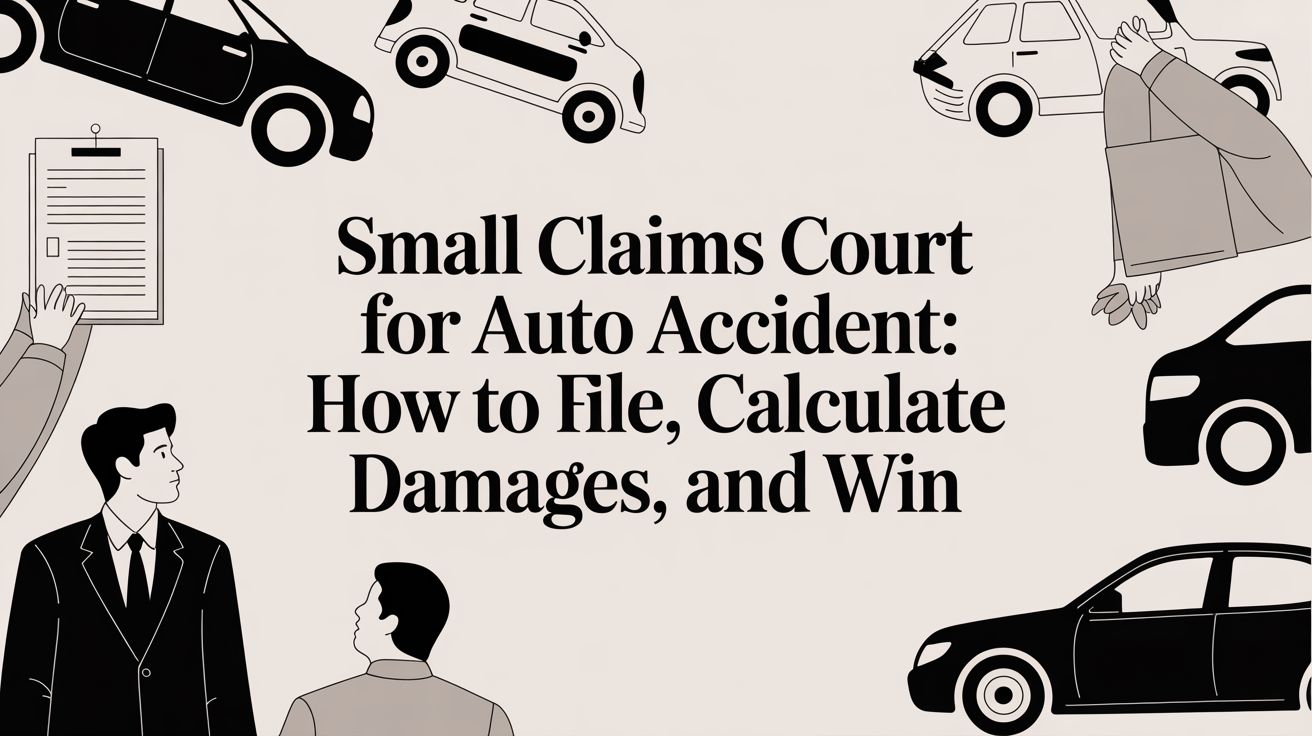 Small claims court for auto accident: How to file, calculate damages, and win
