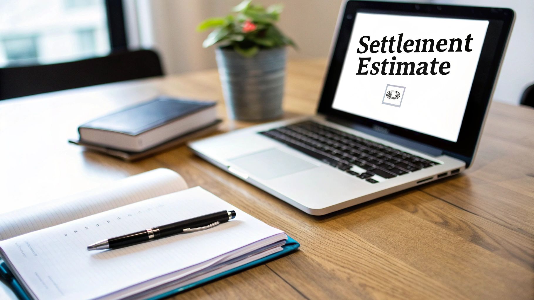 Receipts and a calculator on a desk, representing the documentation of economic damages.