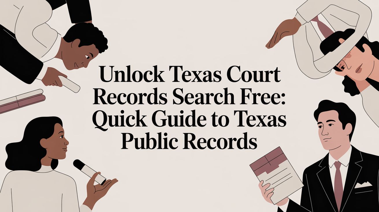 Unlock texas court records search free: Quick Guide to Texas Public Records