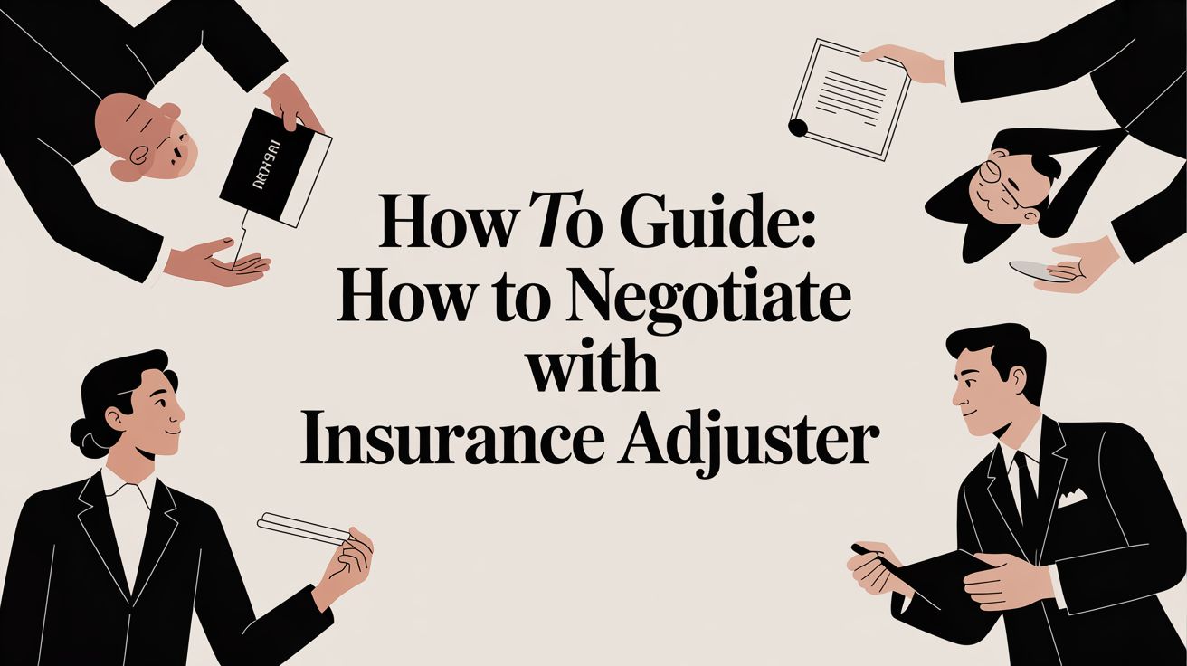 How to guide: how to negotiate with insurance adjuster