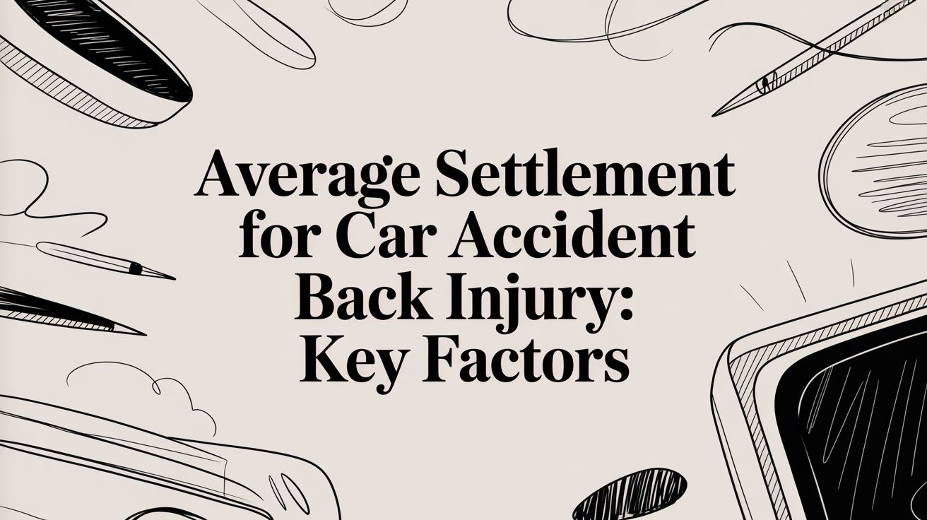 Average settlement for car accident back injury: key factors