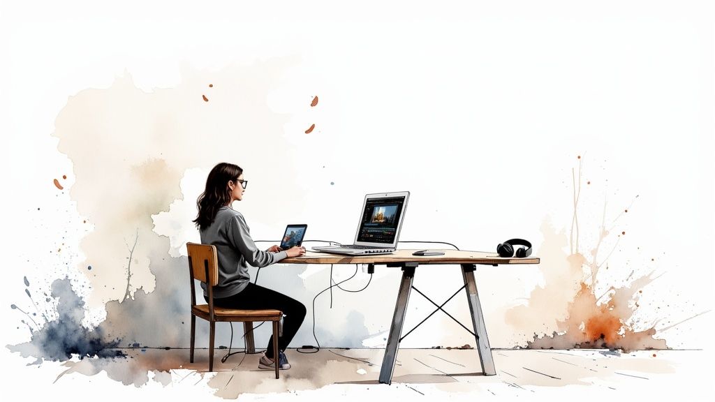 An OBS Studio interface on a computer screen, showing settings for live streaming to YouTube.