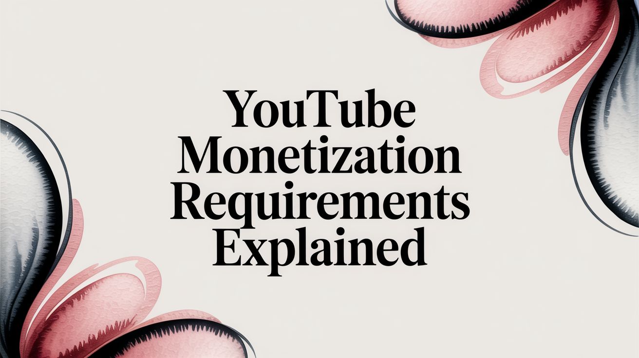 YouTube Monetization Requirements Explained