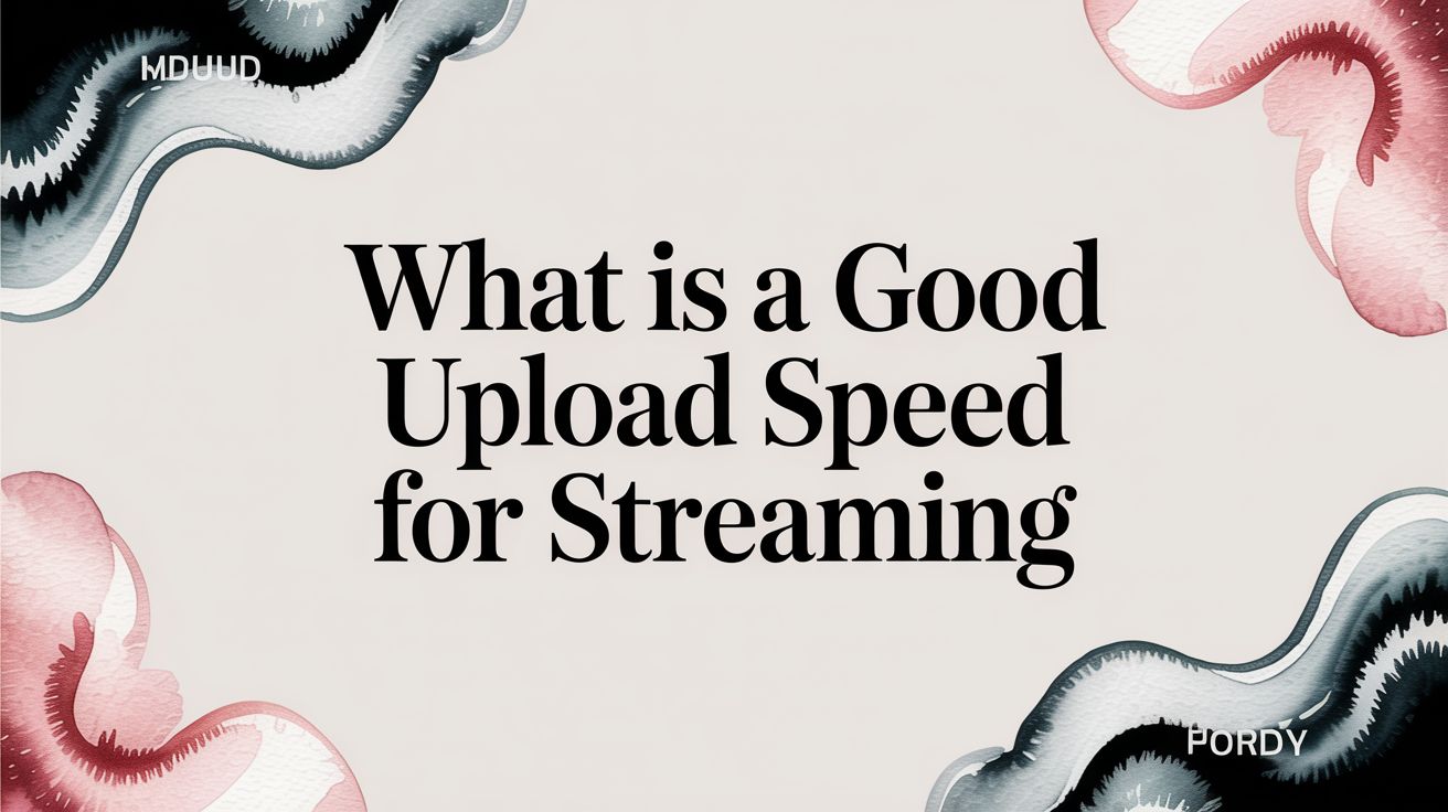 What Is a Good Upload Speed for Streaming