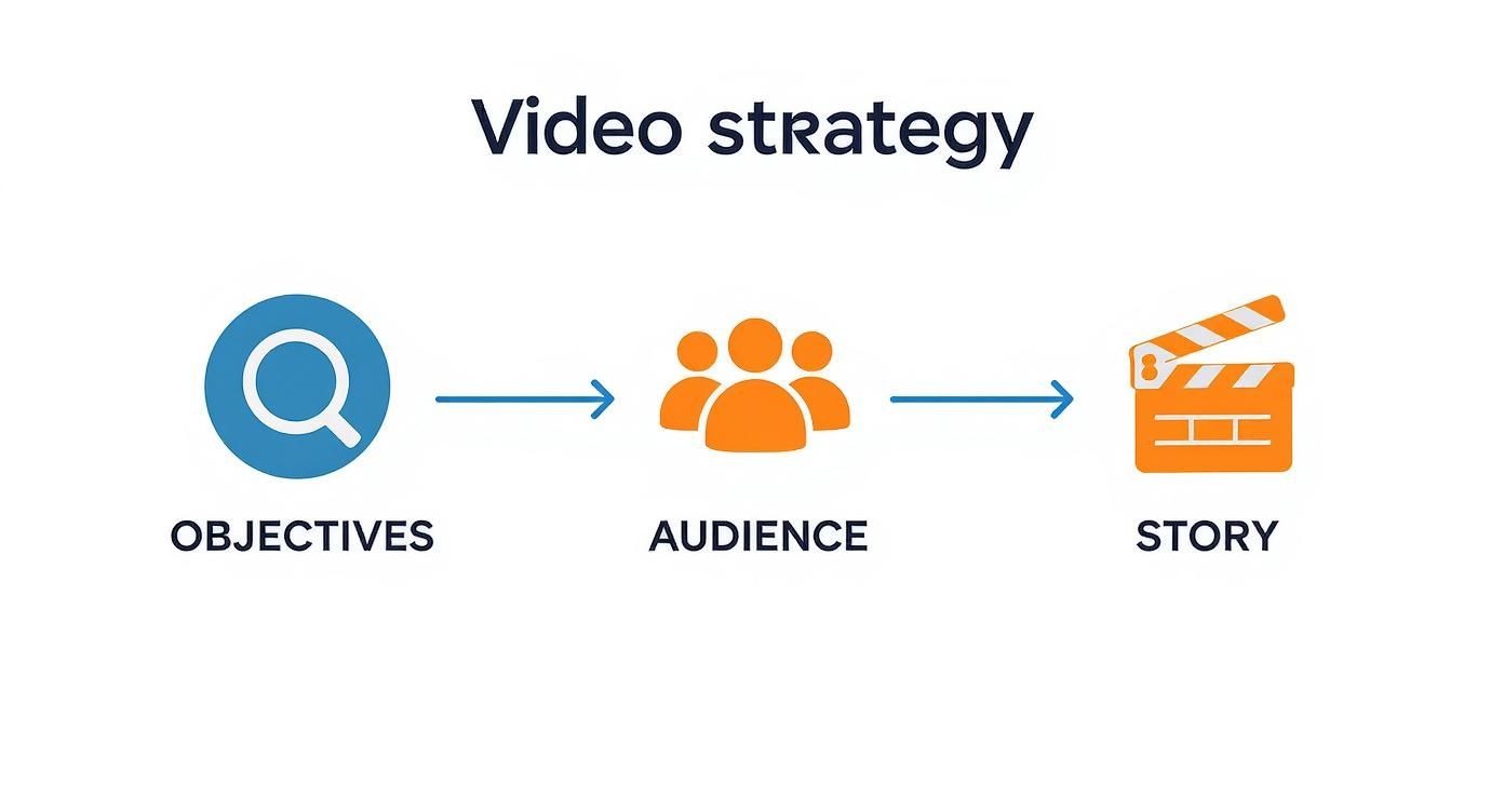 Infographic about social media video marketing