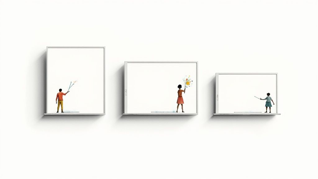 A person at a desk with a multi-monitor setup for streaming to multiple platforms