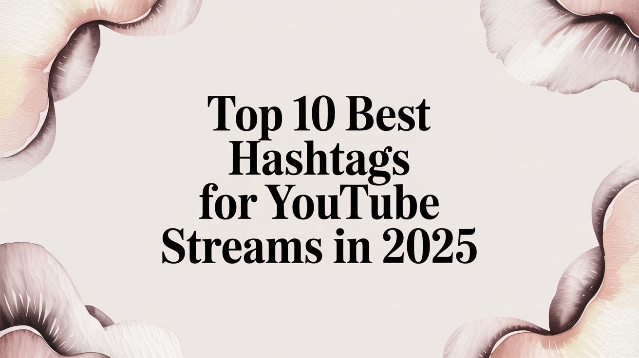 Top 10 Best Hashtags for YouTube Streams in 2025