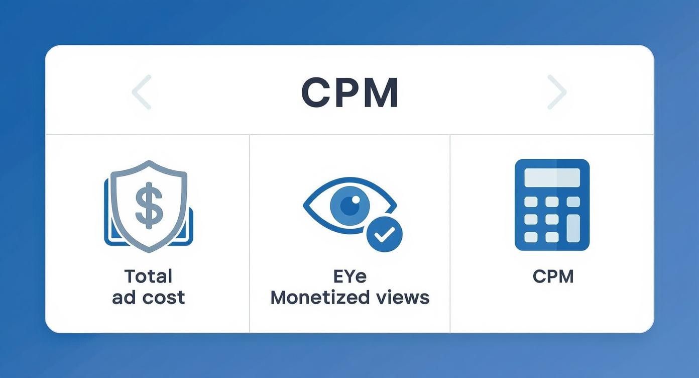 Infographic about cpm meaning youtube
