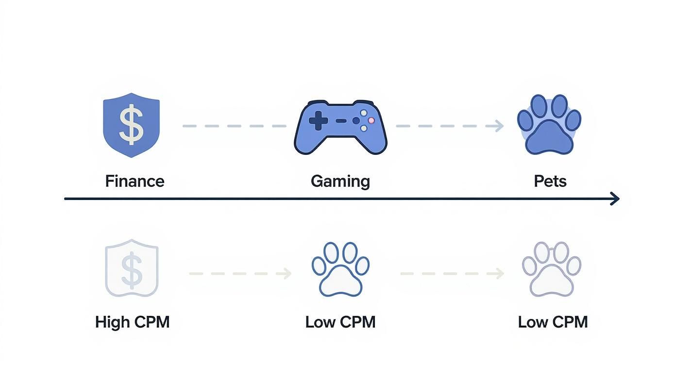 Infographic about cpm youtube calculator