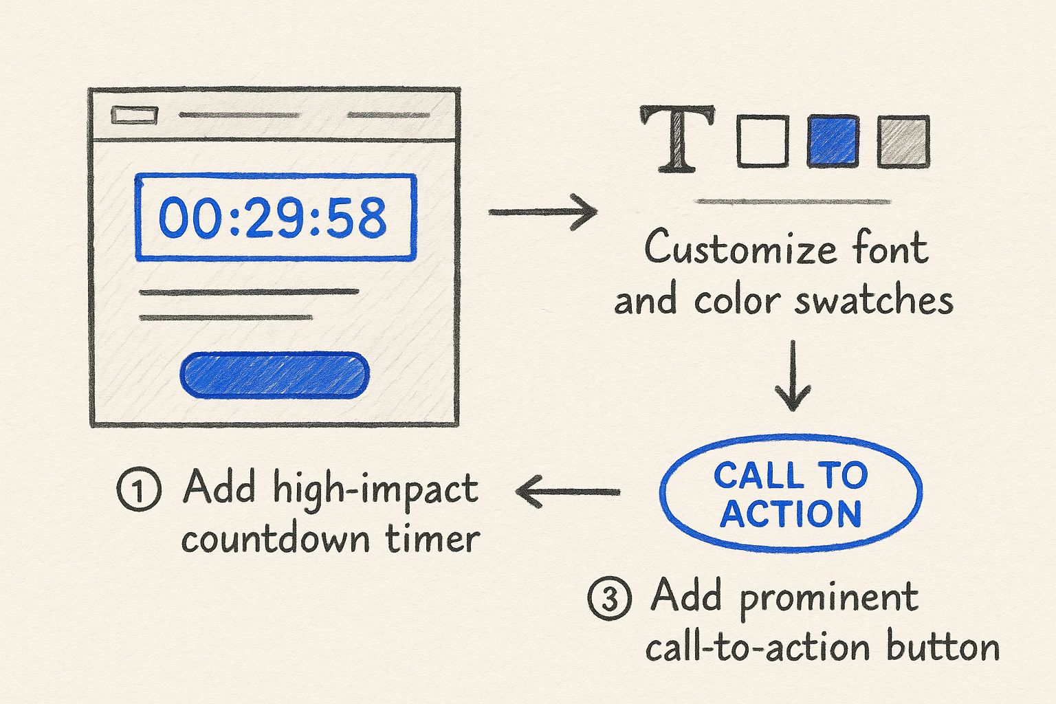 Infographic about how to make timers