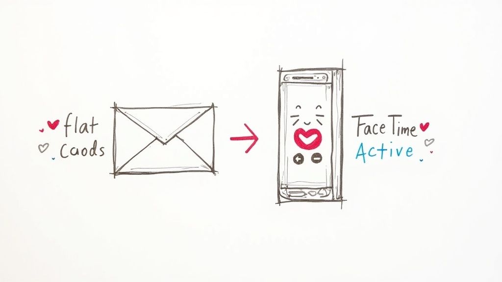 A person holding a smartphone showing a video player, symbolizing the dominance of social media video marketing.