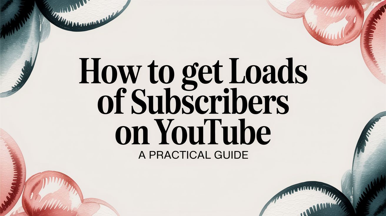 How to Get Loads of Subscribers on YouTube A Practical Guide