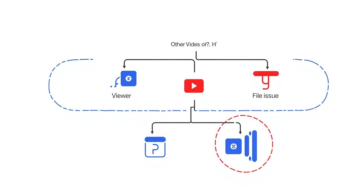 Infographic about youtube audio sync problem