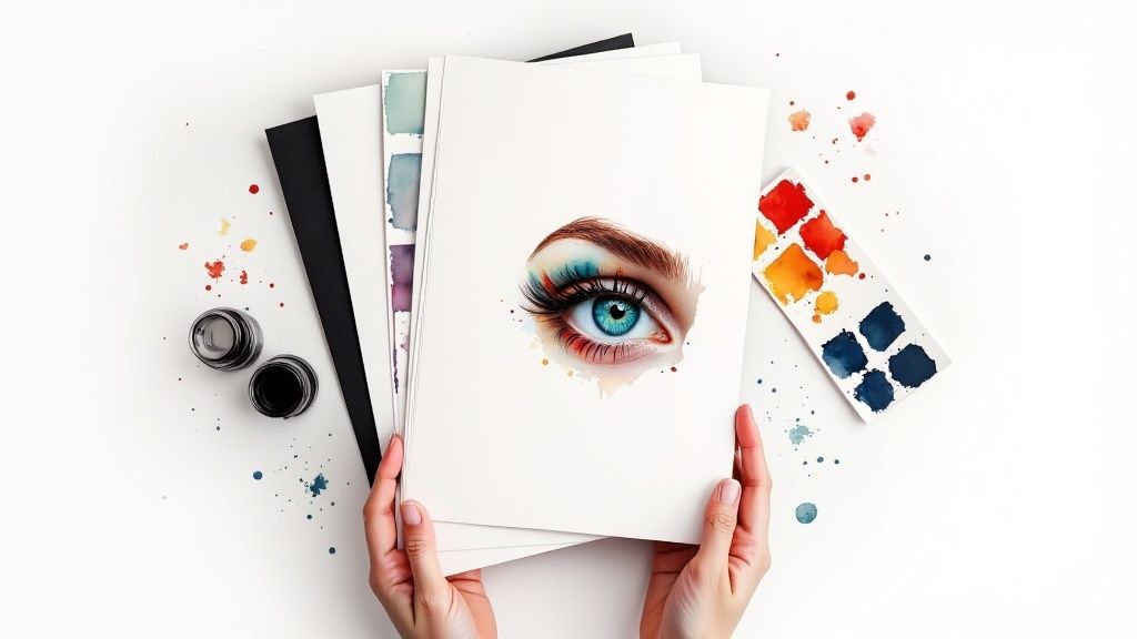 A split-screen image showing a colorful, eye-catching YouTube thumbnail on one side and the first few seconds of a dynamic video intro on the other.