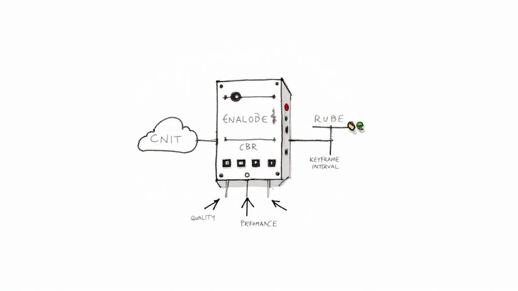 A person adjusting settings on a computer screen displaying streaming software