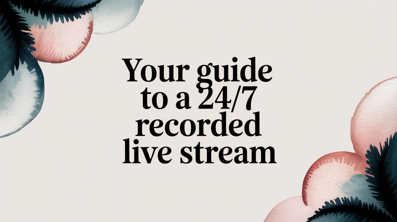 Your Guide to a 24/7 Recorded Live Stream