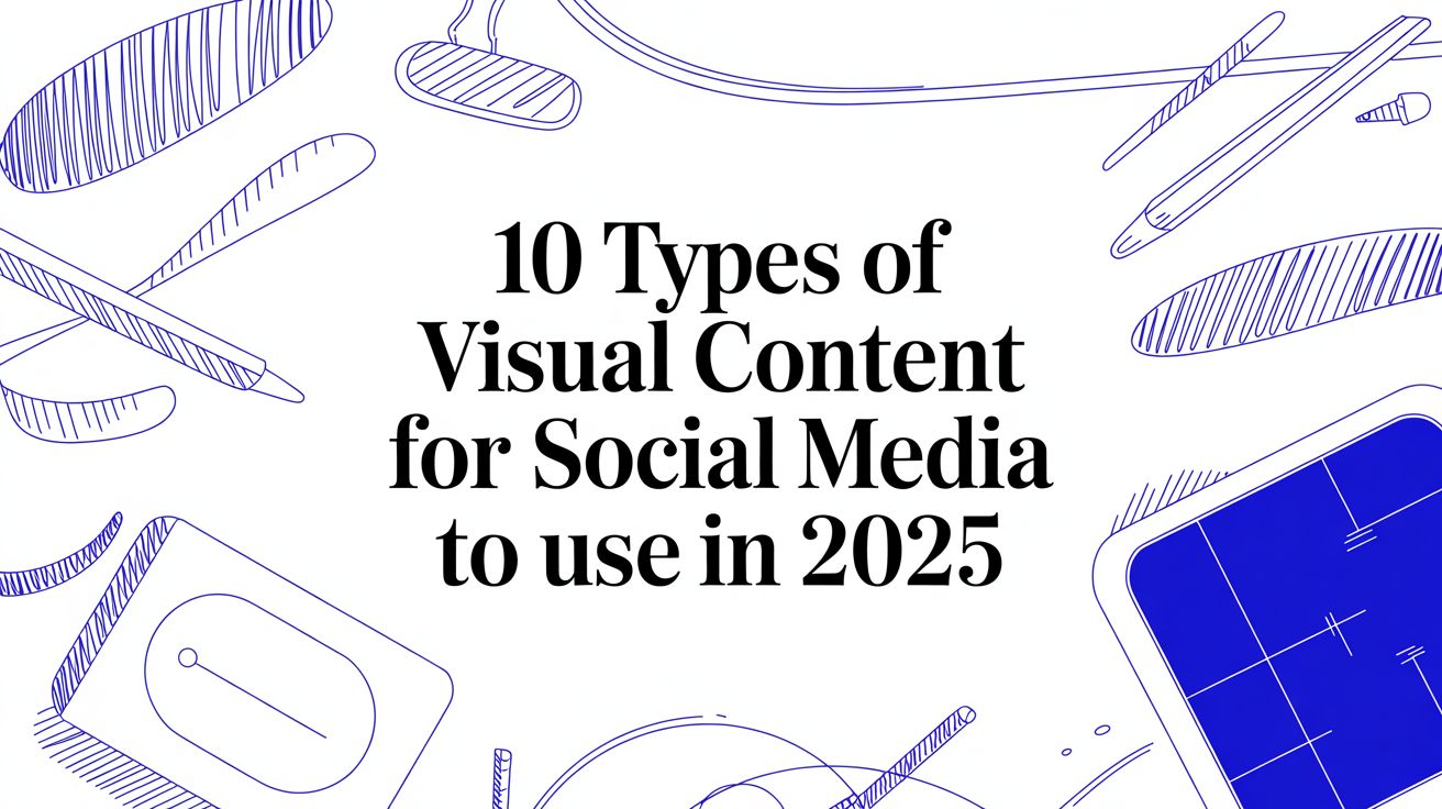Cover Image for 10 Types of Visual Content for Social Media to Use in 2025