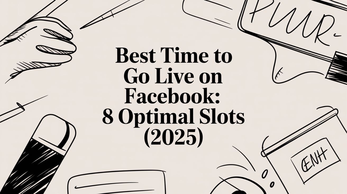 Best Time to Go Live on Facebook: 8 Optimal Slots (2025)