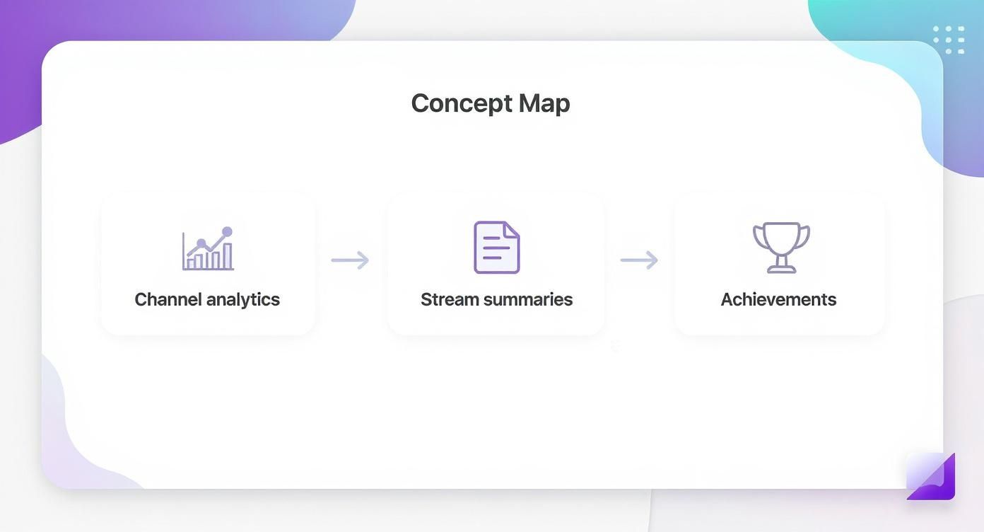 Infographic about twitch stream analytics
