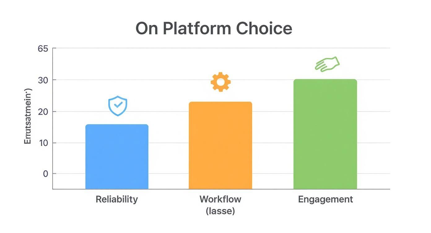 Infographic about virtual event platform comparison