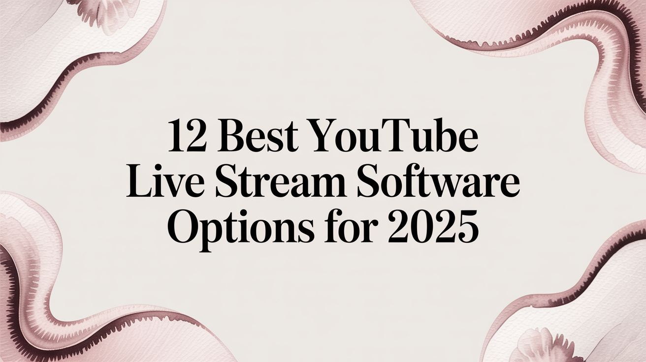 12 Best YouTube Live Stream Software Options for 2025
