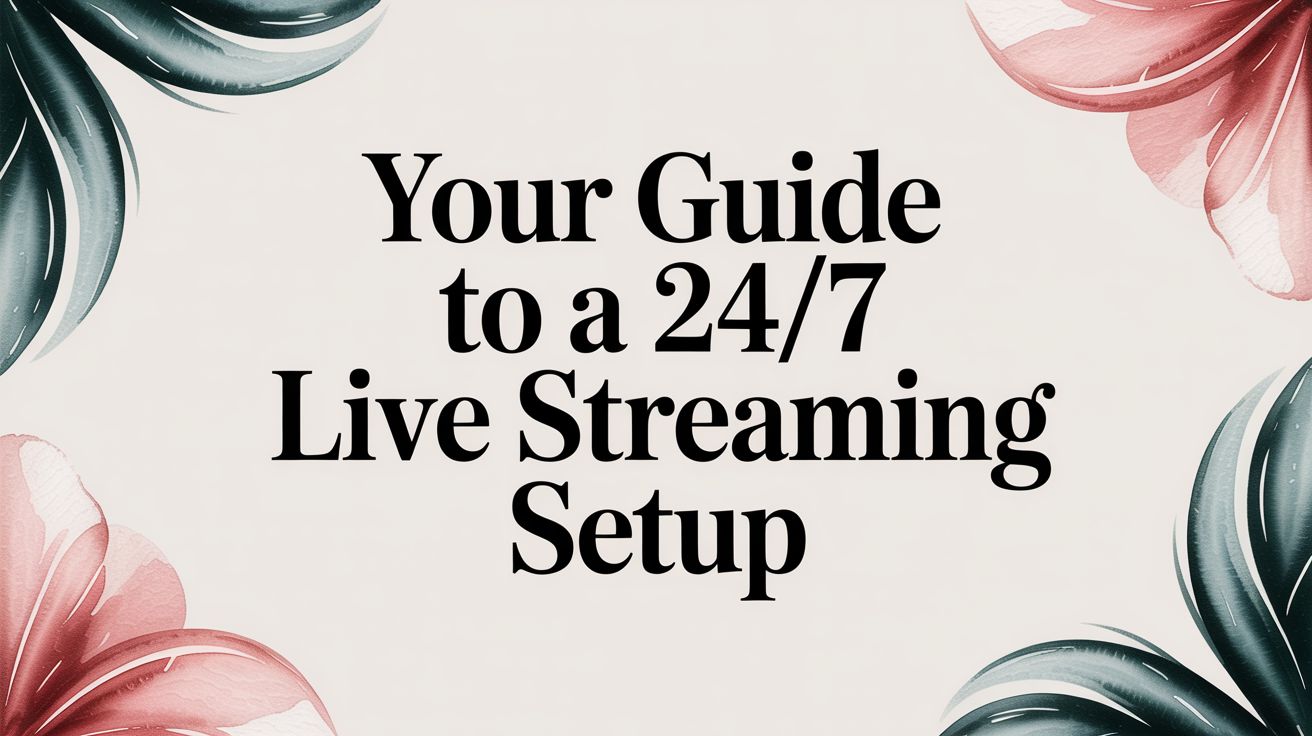 Your Guide to a 24/7 Live Streaming Setup