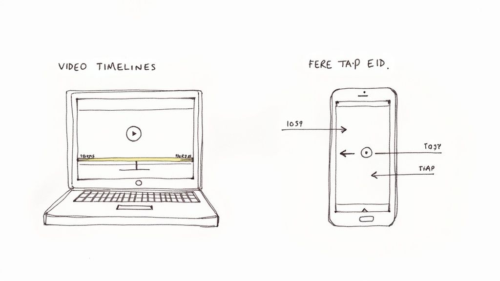 A detailed list of properly formatted YouTube video timestamps, ready to be copied into the video description.