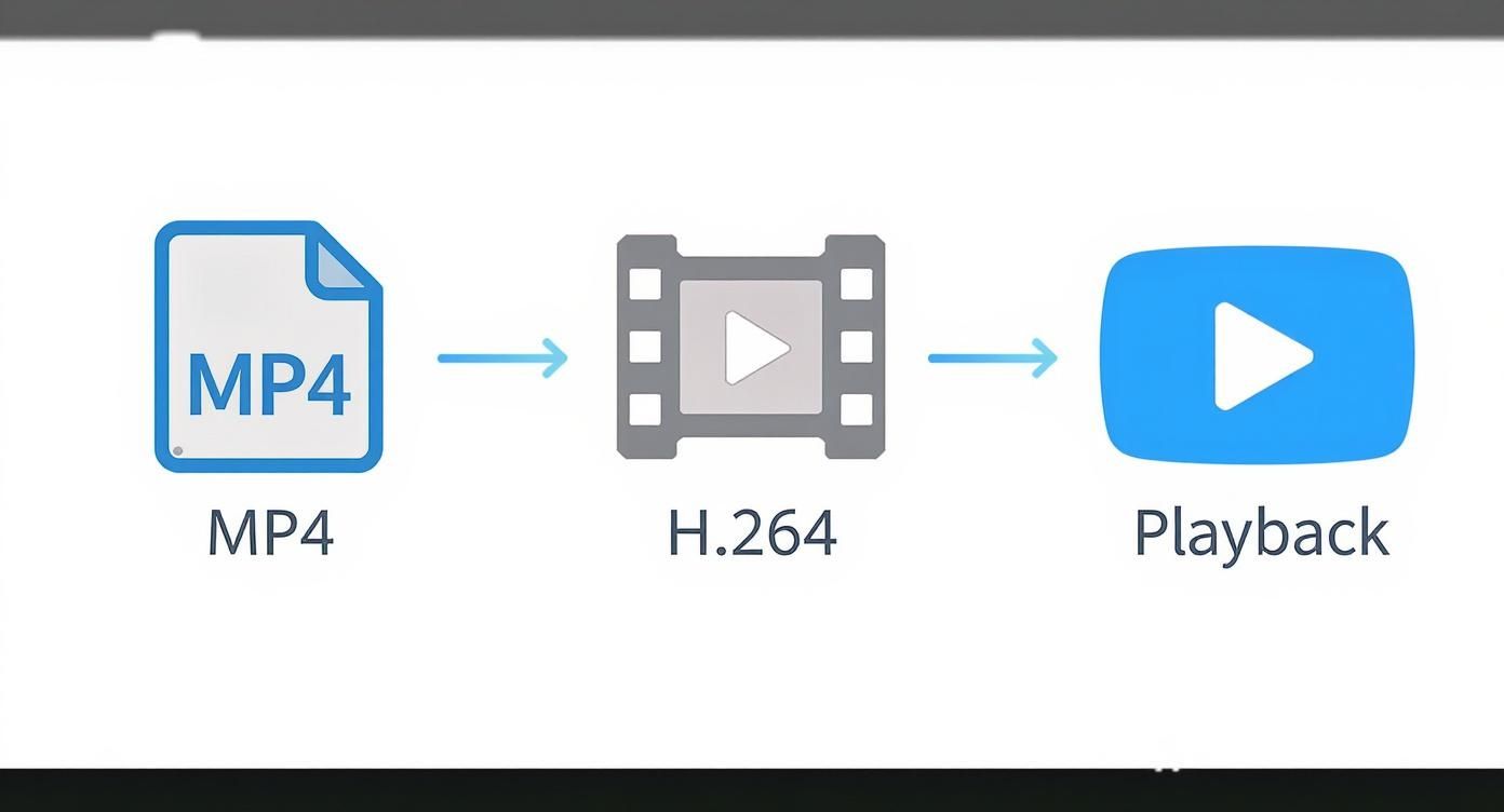 Infographic about convert mp4 to h264