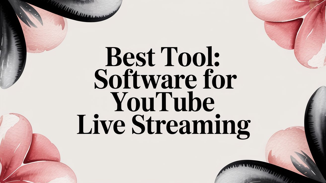 Best Tool: software for youtube live streaming
