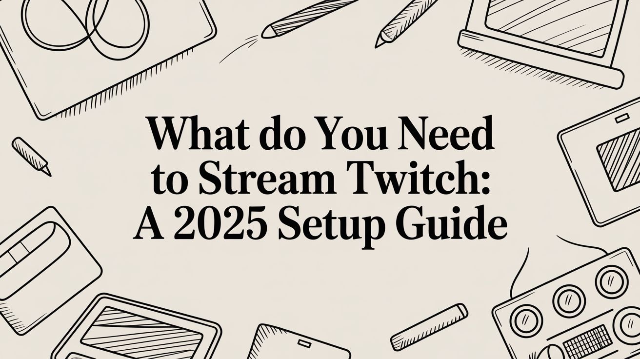 what do you need to stream twitch: a 2025 setup guide