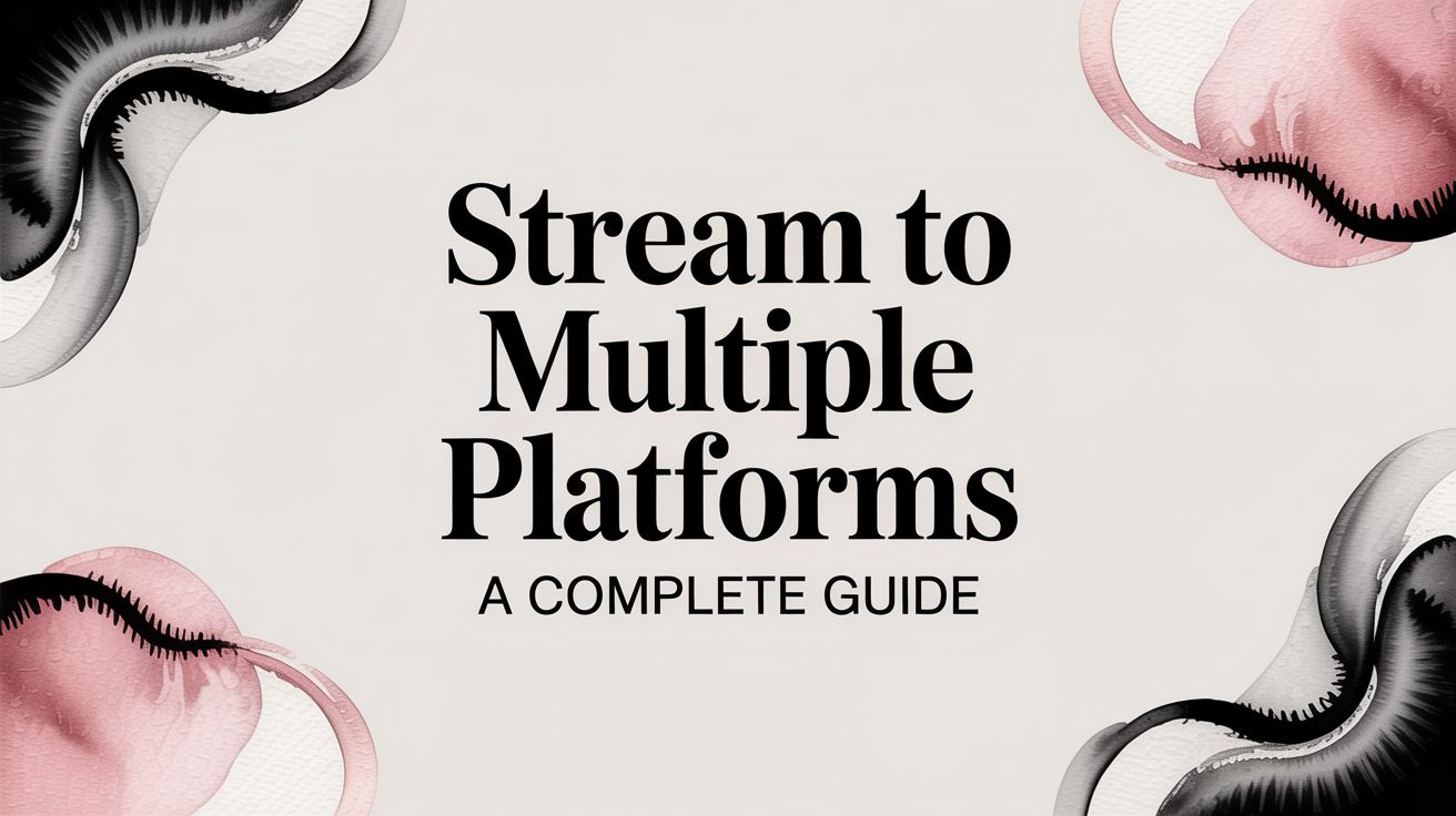 Stream to Multiple Platforms A Complete Guide