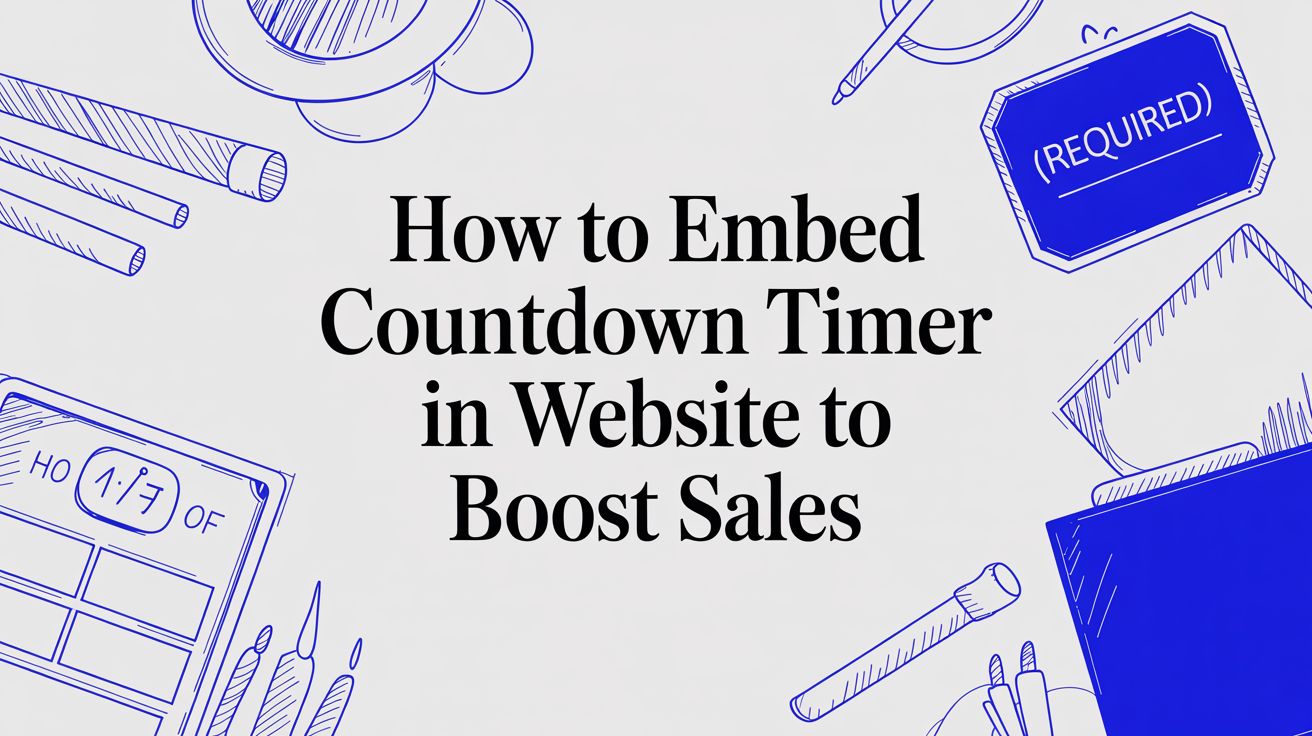 Cover Image for How to Embed Countdown Timer in Website to Boost Sales