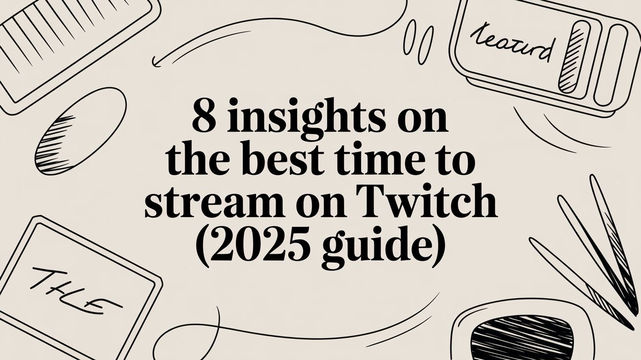 8 Insights on the Best Time to Stream on Twitch (2025 Guide)