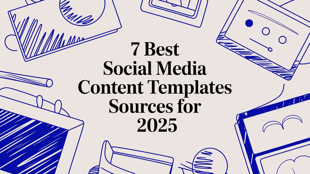 Cover Image for 7 Best Social Media Content Templates Sources for 2025