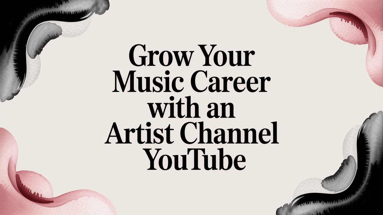 Grow Your Music Career with an Artist Channel YouTube
