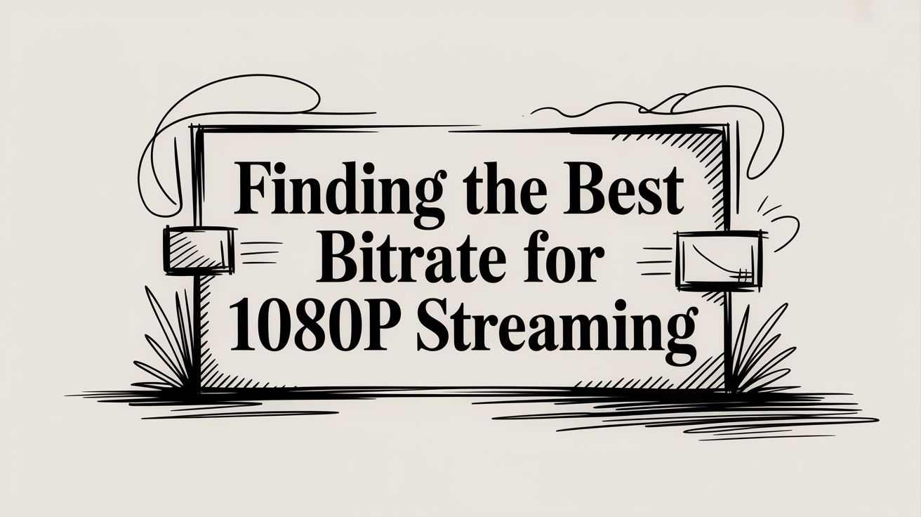 Finding the Best Bitrate for 1080p Streaming