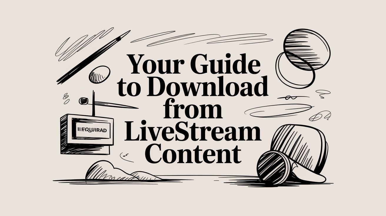 Your Guide to Download from Livestream Content